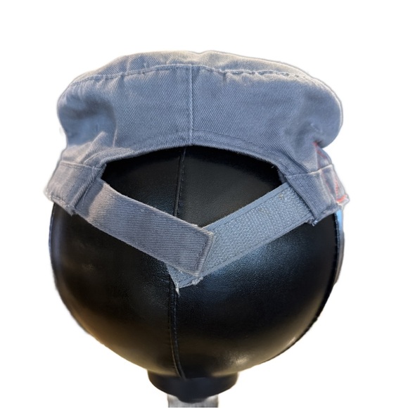 Stylish Distressed Style Gray Cap with Red Stitching - Picture 6 of 8